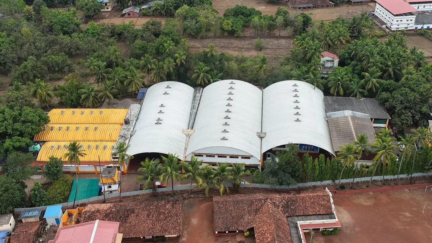 Aerial view of Desai Bandhu factory